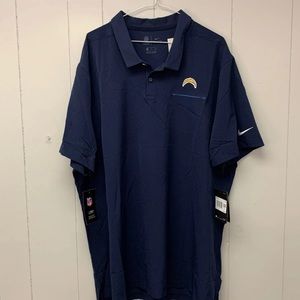 Nike Chargers On Field Apparel Coaches Polo